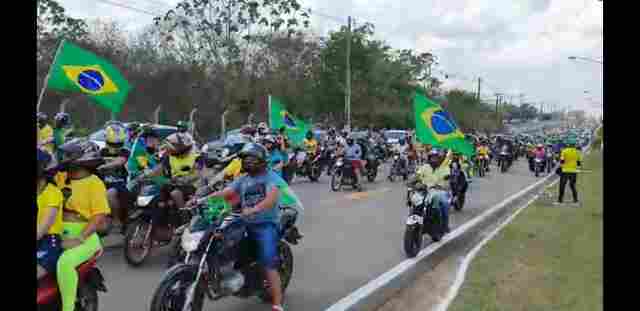 Vídeo: carreata em apoio a Bolsonaro reúne centenas de pessoas em Porto Velho