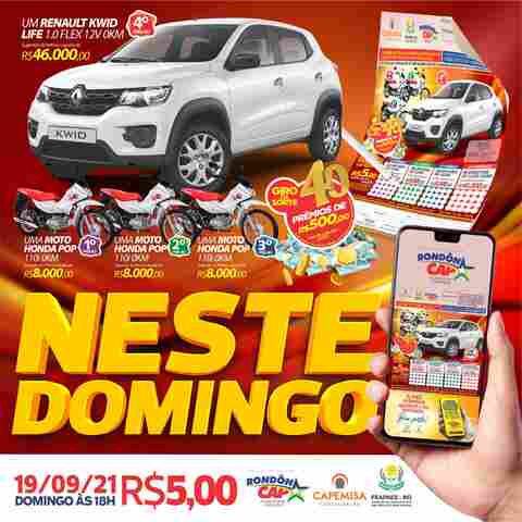 Confira melhores momentos do sorteio do Rondocap em 12 de setembro e veja a próxima premiação