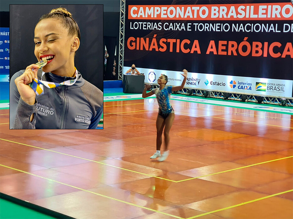 Atletas de Porto Velho dão show na ginástica aeróbica em Aracaju; Duda Tavares confirma favoritismo e sobe para o Brasileiro