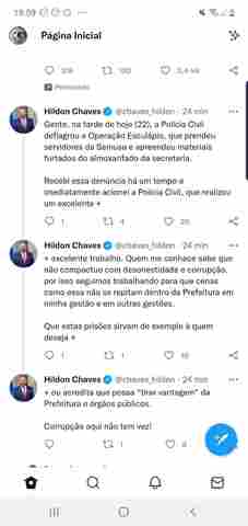 Hildon Chaves recebeu a denúncia de furto na Semusa e acionou Polícia Civil