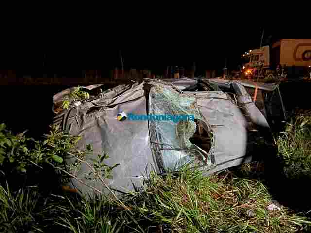 Quatro pessoas ficam feridas em grave acidente na BR-364, em Porto Velho