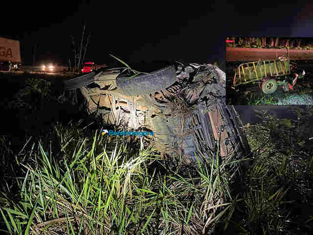 Acidente na BR-364 envolveu viatura da Marinha e deixou três vítimas