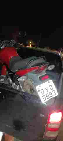 Polícia age rápido e localiza moto furtada prestes a ser atravessada para a Bolívia