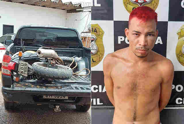 Polícia prende homem com moto roubada na capital