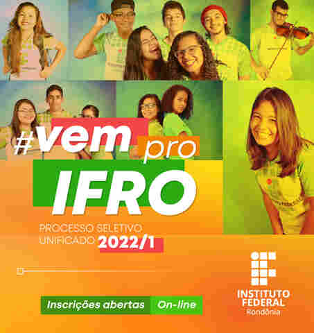 IFRO inicia seleção para 3,3 mil vagas no primeiro semestre de 2.022