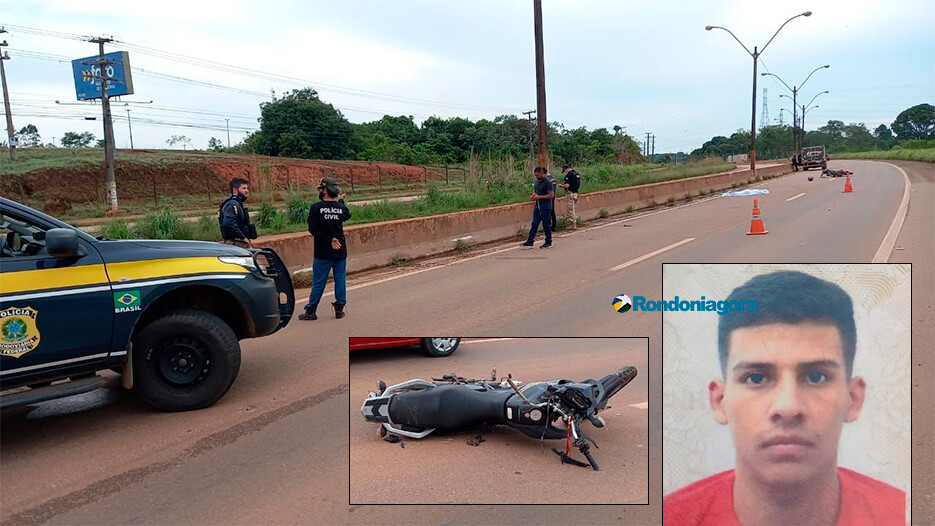 Motociclista morre após colidir contra poste na BR-364 em Porto Velho