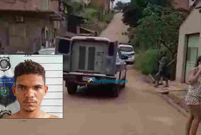 Foragido saca arma de fogo contra policiais penais, mas acaba baleado e morto