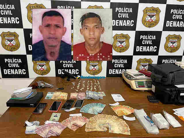 Denarc prende dupla que atuava no tráfico de drogas ao lado da rodoviária de Porto Velho