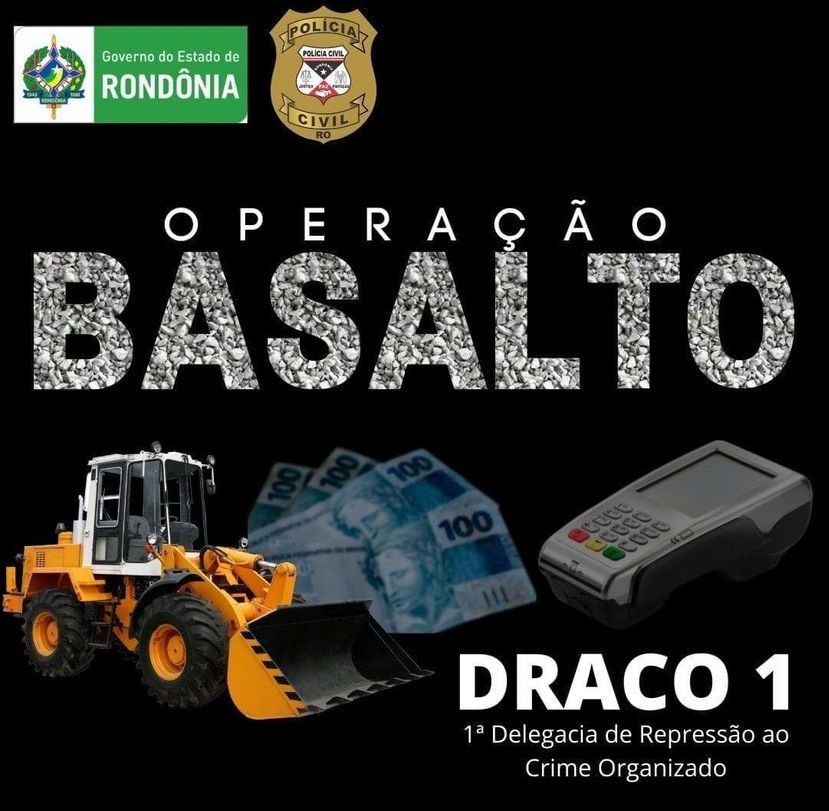 Operação mira organização criminosa formada por servidores da Secretaria de Obras de Porto Velho