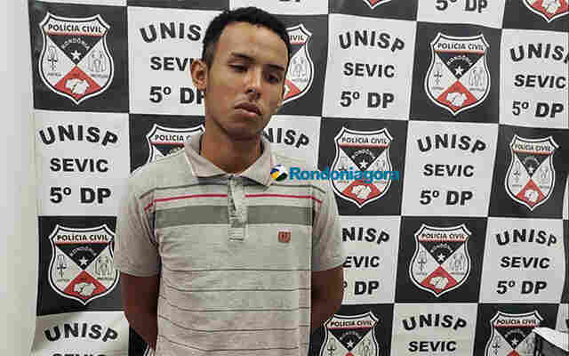 Preso criminoso filmado assaltando trabalhadores de pizzaria na capital