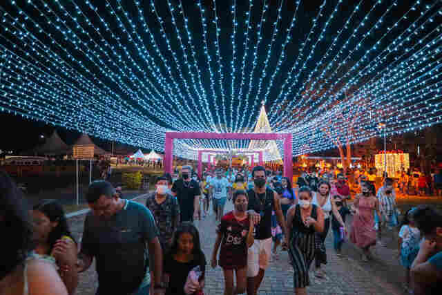 Porto Velho inaugura decoração natalina no complexo da Madeira-Mamoré