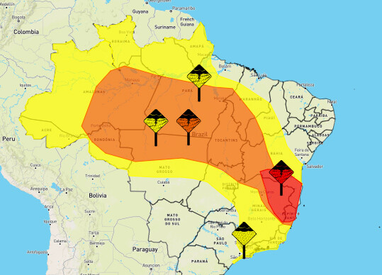 Inmet emite alerta de chuvas intensas na capital e outras 17 cidades de Rondônia