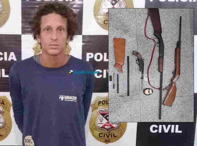 Polícia de Rondônia prende foragido da Justiça condenado por três homicídios no estado do Acre
