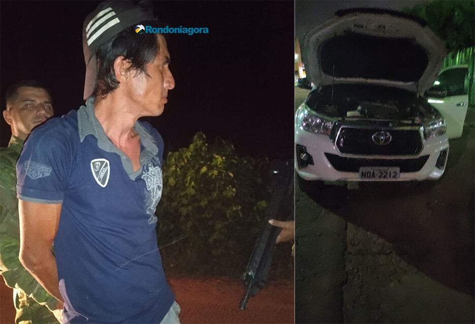PM recupera caminhonete roubada do prefeito de Candeias minutos antes de ser cruzada para a Bolívia