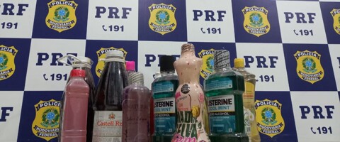 Mulheres são presas com 15 quilos de cocaína diluída em frascos de produtos de higiene