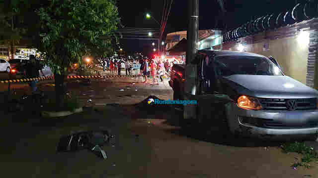 Motorista bate em carro e na fuga causa outro grave acidente em Porto Velho