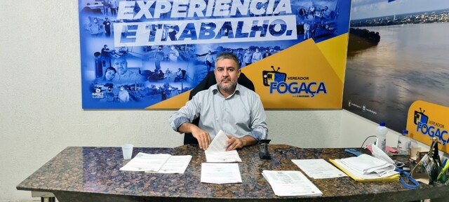 Vereador Fogaça foi o relator do projeto de lei que garantiu tarifa de R$ 3,00 no transporte urbano de Porto Velho