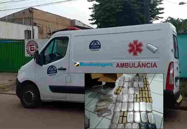 Vídeo: PRF prende motorista e comparsa com 63 quilos de cocaína em ambulância de Prefeitura