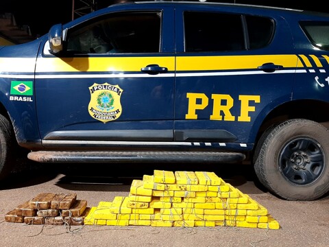 PRF prende homem com quase 60 quilos de cocaína em Porto Velho