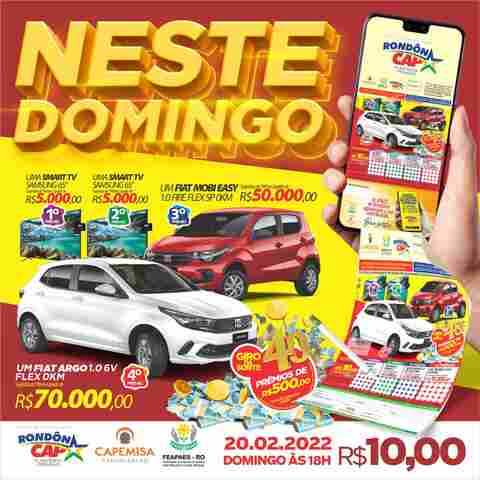 Rondoncap sorteia dois carros zero km; veja ganhadores deste domingo