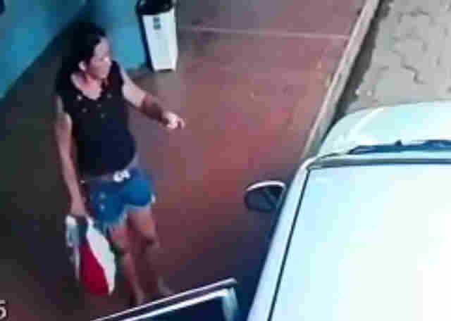 Vídeo: Polícia pede ajuda para identificar suspeita de carregar bolsa com drogas na capital