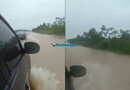 Vídeo: BR-364 em Cacoal é bloqueada após águas invadirem pista