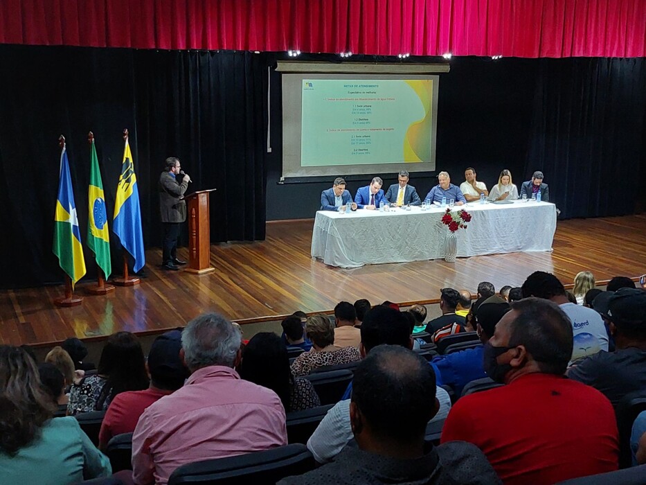 Segunda audiência pública discutiu estudos para fornecimento de água tratada e esgotamento sanitário em Porto Velho