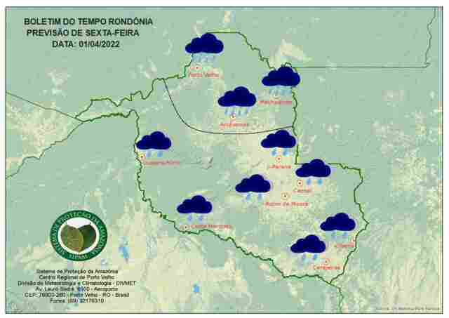 Sipam prevê dia mais frio do ano em Rondônia nesta sexta-feira
