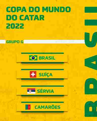 Definidos os grupos da Copa do Mundo; Brasil estreia em 24 de novembro contra Sérvia