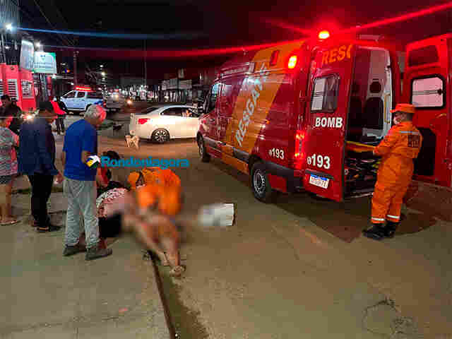 Motociclista fica gravemente ferido em acidente na zona leste de Porto Velho; motorista fugiu