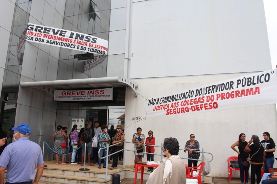 Greve dos servidores do INSS em Rondônia completa 15 dias e conta com apoio do Sindsef