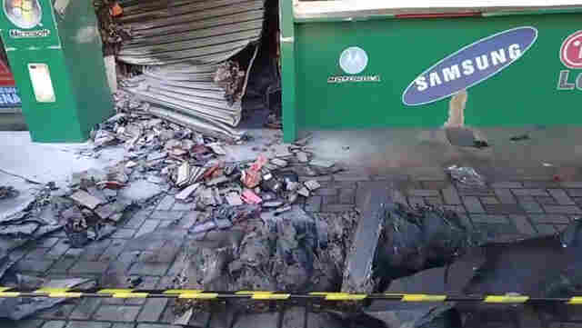 Vídeo: Perícia e Defesa Civil vistoriam loja que pegou fogo no centro da capital
