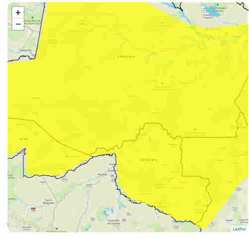 Inmet alerta sobre possibilidade de fortes chuvas em Rondônia