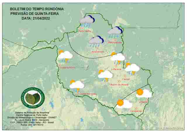 Feriado terá chuvas na capital e sol forte no restante do estado