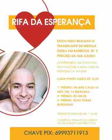 Jovem com grave problema de saúde precisa de ajuda para viajar a Barretos