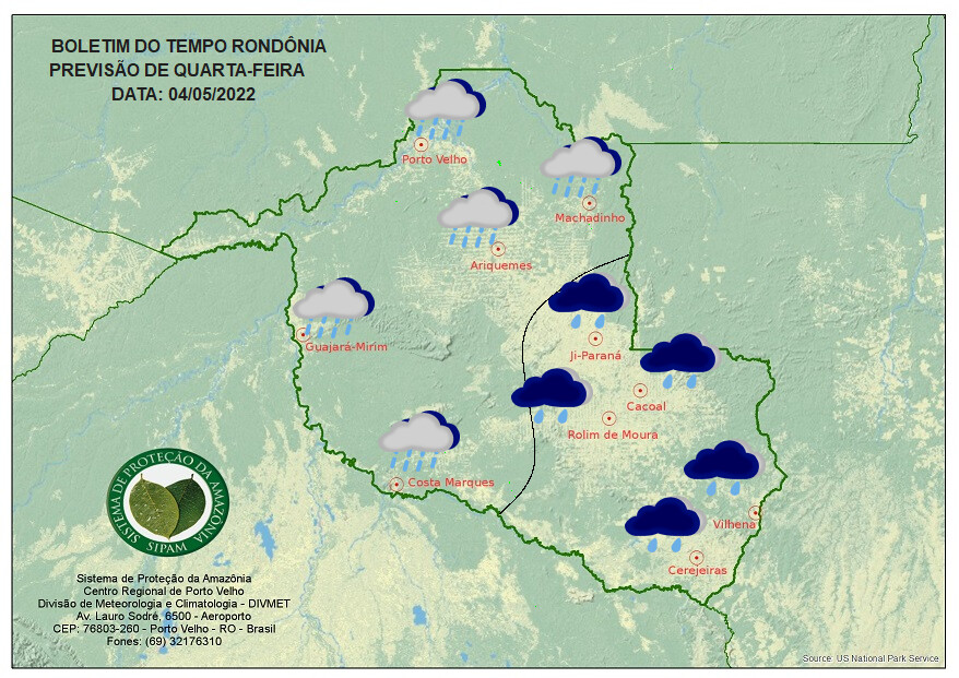 Mais uma friagem derruba as temperaturas em Rondônia nesta quarta-feira