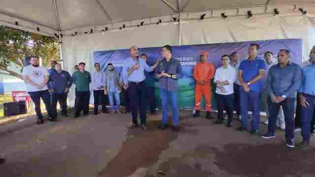 Ordem de serviço para construção do Grupamento de Corpo de Bombeiros Militar de São Miguel do Guaporé é assinada