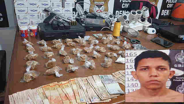 Denarc prende grande distribuidor de drogas da Zona Leste de Porto Velho; irmão também foi preso