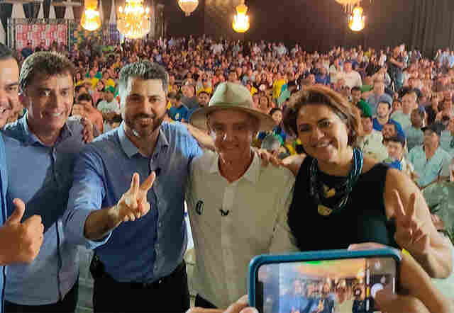 Em evento do PL, Marcos Rogério resolve anunciar diálogo com Jaime Bagatolli para disputa ao Senado