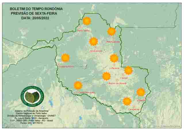 Tempo frio segue nesta sexta-feira em Rondônia, diz Sipam