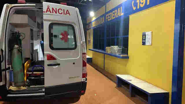 Motorista é preso levando 64 tabletes de cocaína em ambulância