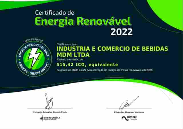Dydyo recebe certificação de energia renovável