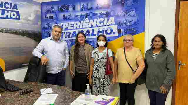 Vereador Everaldo Fogaça recebe permissionárias da Estrada de Ferro Madeira-Mamoré