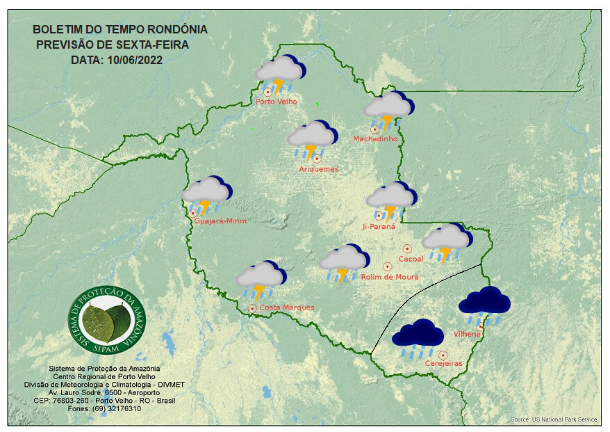 Nova frente fria derruba temperaturas em Rondônia a partir desta sexta-feira