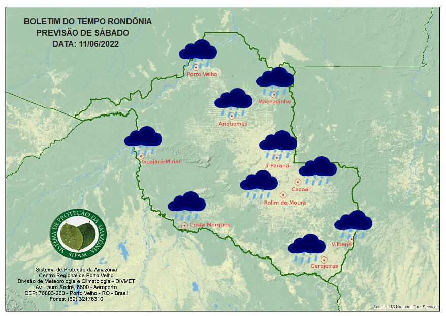 Sábado em Rondônia será com friagem de forte intensidade, diz Sipam