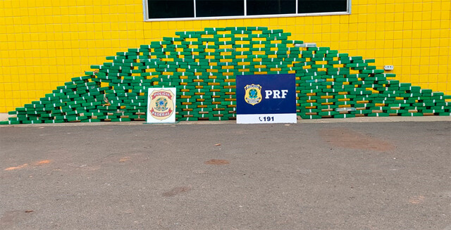 PRF e PF apreendem 309 kg de cocaína no sul de Rondônia