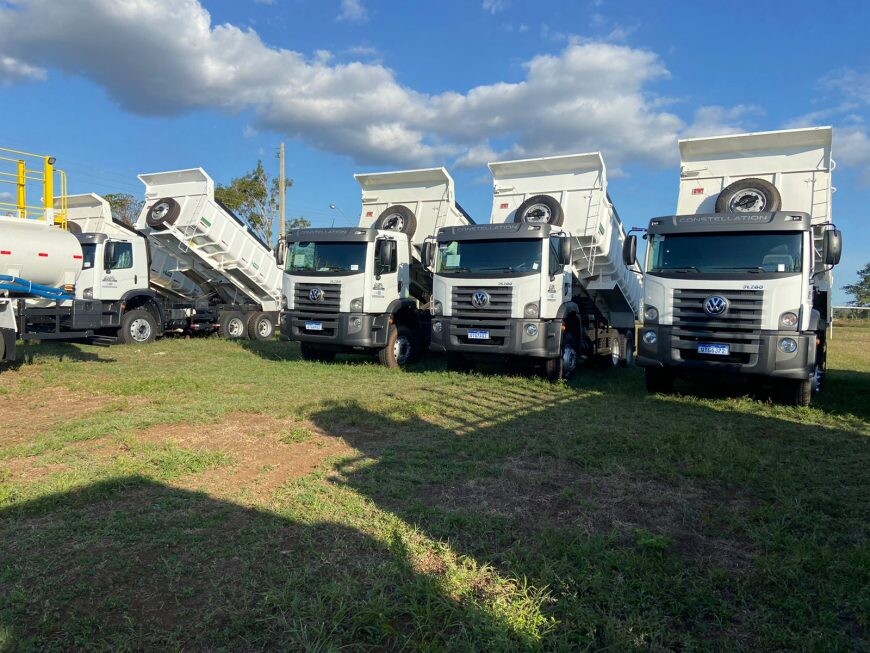Governo entrega 43 caminhões adquiridos com recursos do Calha Norte a municípios de Rondônia