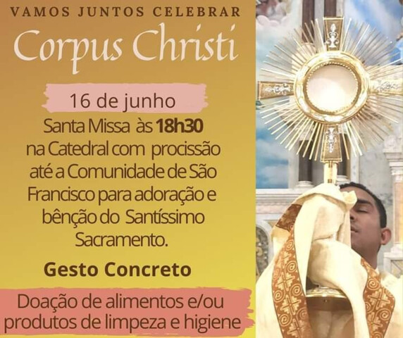 Igreja celebra Corpus Christi com procissão em Porto Velho