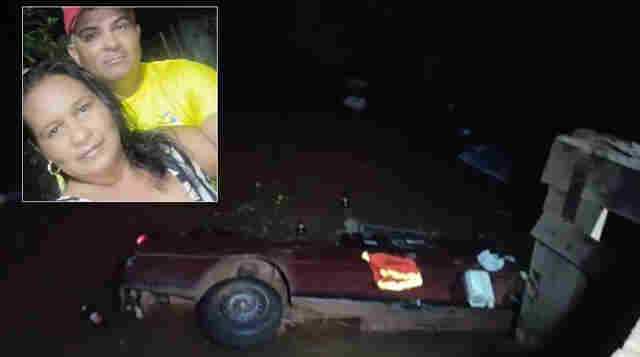 Casal morre após cair com carro de ponte de madeira em Ji-Paraná