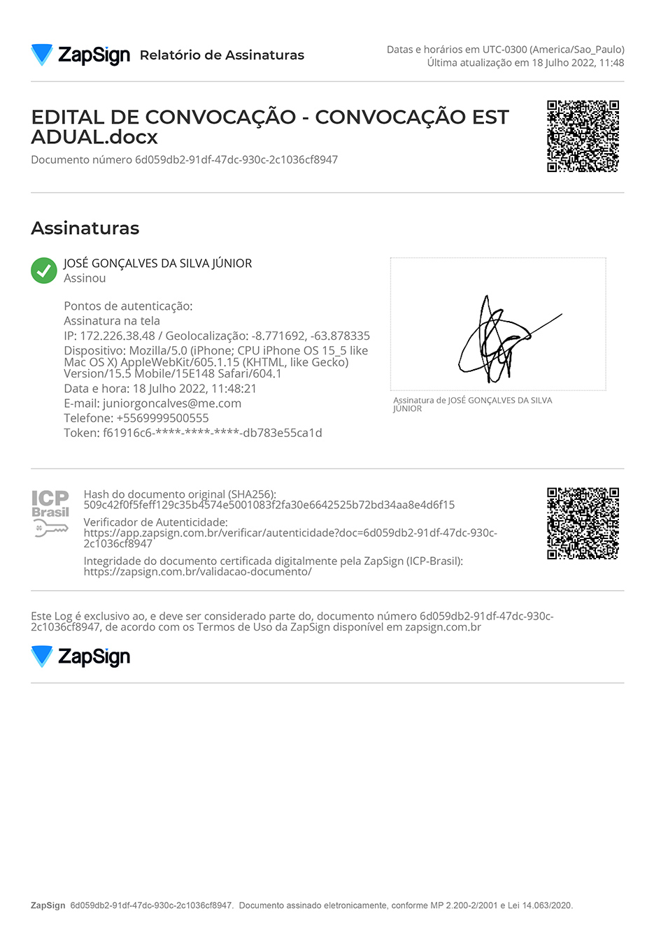União Brasil Rondônia - Edital de Convenção Estadual
